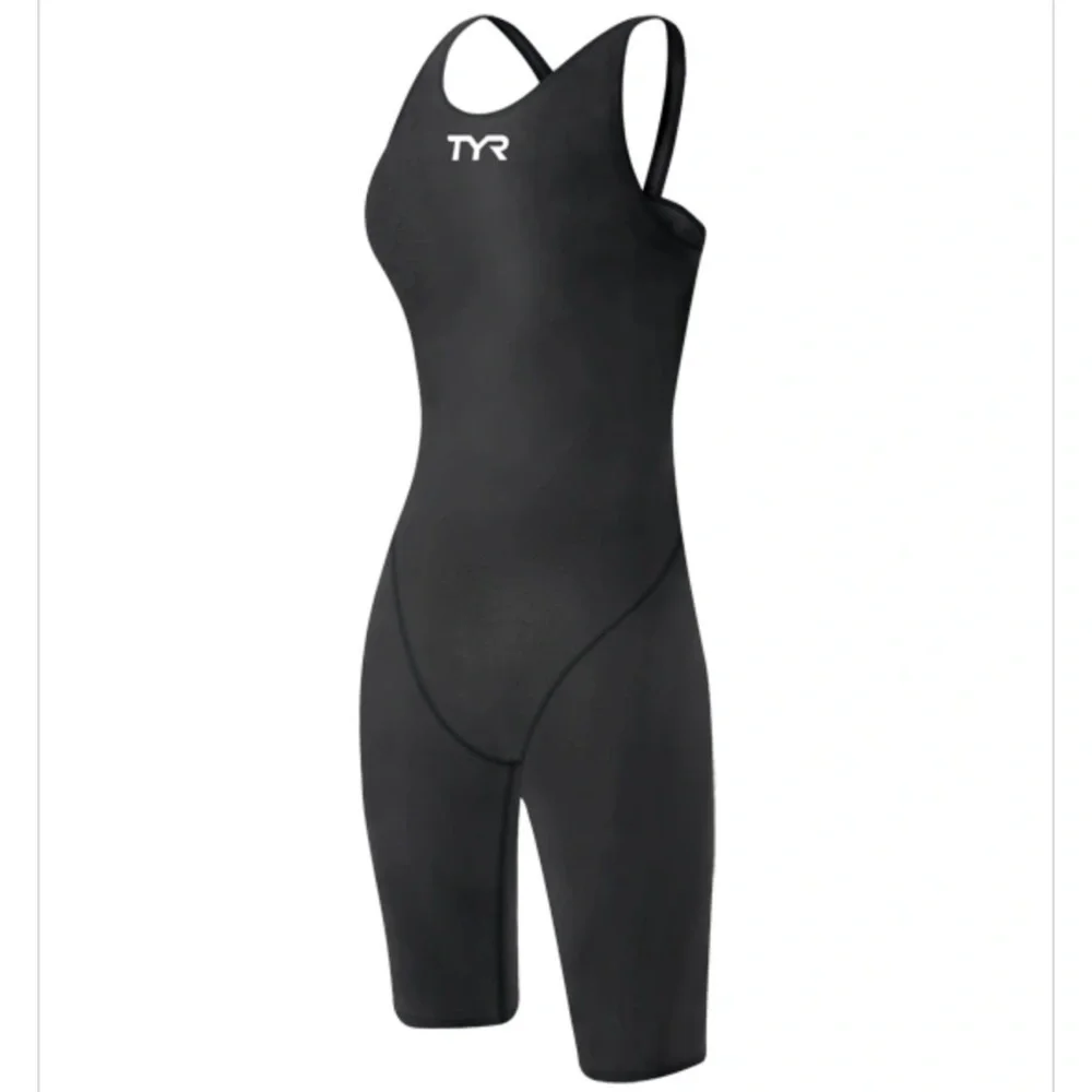 TYR Women’s Tracer B-Series Shortjohn Swimsuit Size 30L, 28 In Black
